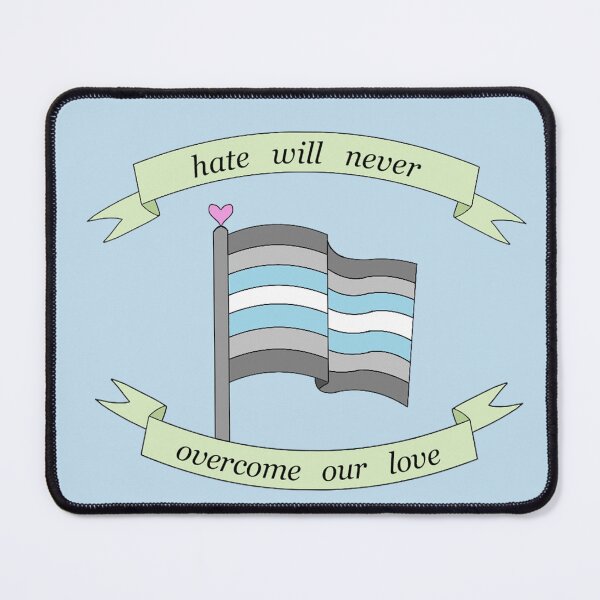 Item preview, "hate will never overcome our love" demiboy pride flag designed and sold by frankiesmonster.