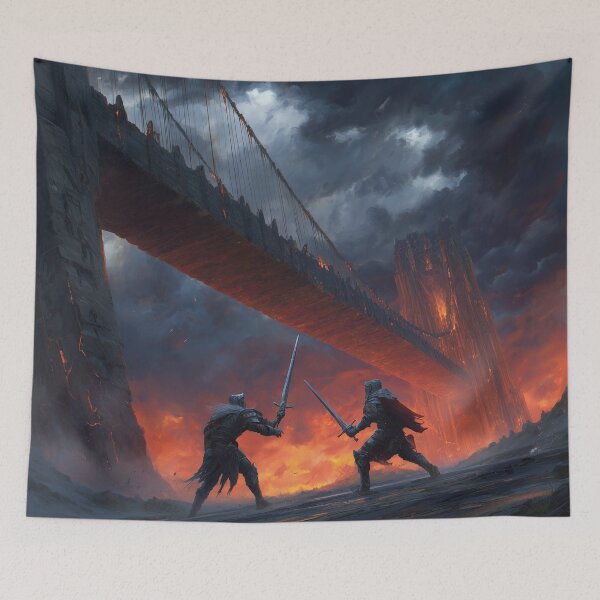 Item preview, Duel Beneath the Bone Bridge designed and sold by Rtymer.