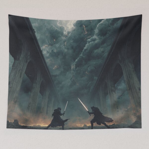 Item preview, Duel Beneath the Bone Bridge designed and sold by Rtymer.