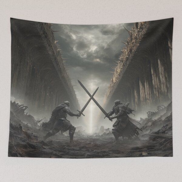 Item preview, Duel Beneath the Bone Bridge designed and sold by Rtymer.