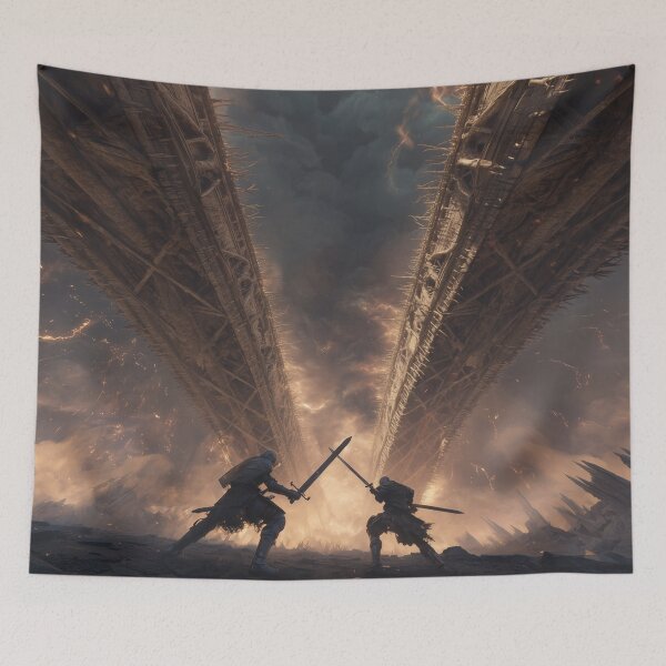 Item preview, Duel Beneath the Bone Bridge designed and sold by Rtymer.