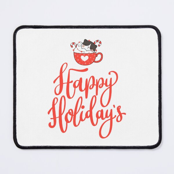Item preview, Cute Christmas Cat In a Cup Happy Holiday's designed and sold by ChaosDesigns876.