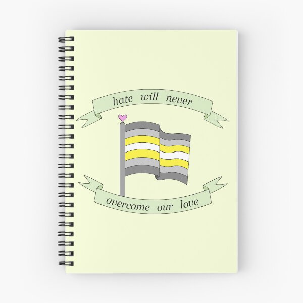 Item preview, "hate will never overcome our love" demigender pride flag  designed and sold by frankiesmonster.
