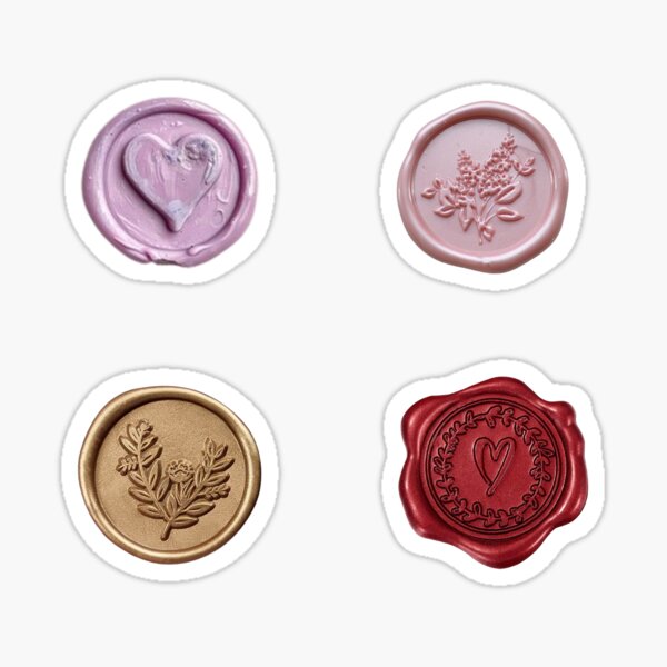 Item preview, Wax Letter Seals (4 stickers) designed and sold by faithh13.