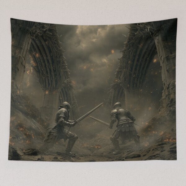 Item preview, Duel Beneath the Bone Bridge designed and sold by Rtymer.