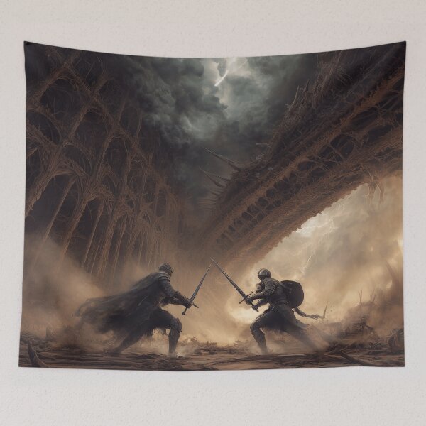 Item preview, Duel Beneath the Bone Bridge designed and sold by Rtymer.
