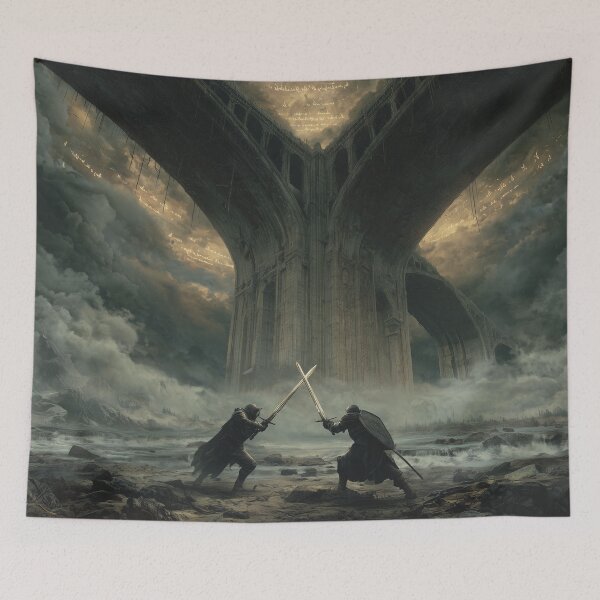 Item preview, Duel Beneath the Bone Bridge designed and sold by Rtymer.