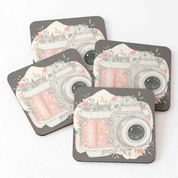 Item preview, vintage camera with flower designed and sold by obinsuma.