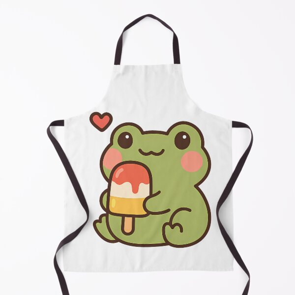 Item preview, Kawaii Frog Eating Popsicle designed and sold by Bottron9000.