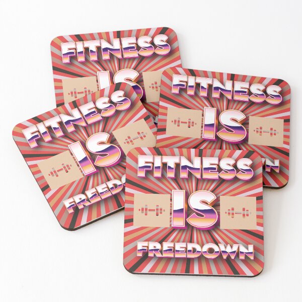 Item preview, FITNESS IS FREEDOM designed and sold by Pawprintgallary.