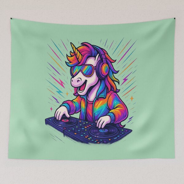 Item preview, DJ Unicorn in Action  designed and sold by marosz12.