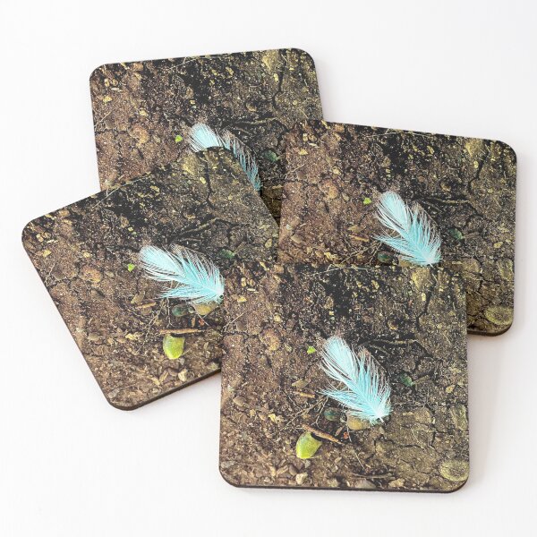 Item preview, White feather and hazelnuts designed and sold by PGKINART.