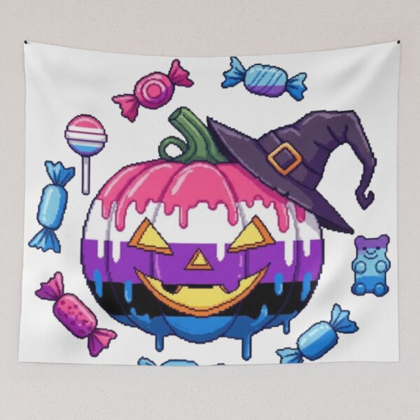 Item preview, Pumpkin genderfluid "Spooky pride" designed and sold by veejiras.