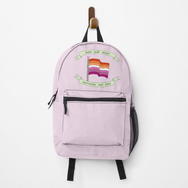 Item preview, "hate will never overcome our love" lesbian pride flag  designed and sold by frankiesmonster.