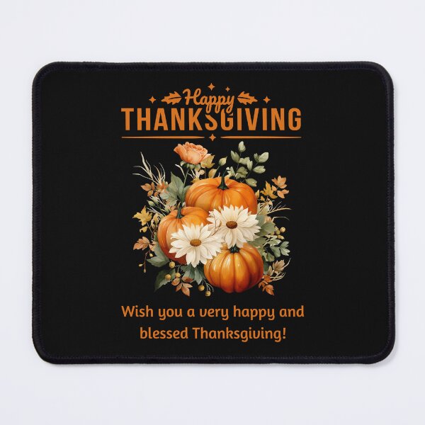 Item preview, happy thanksgiving floral pumpkins designed and sold by mariana83.