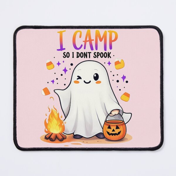 Item preview, Funny Halloween Camping Ghost- Cute Ghost designed and sold by AmabelleAtelier.