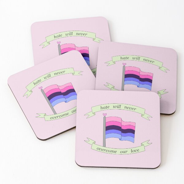 Item preview, "hate will never overcome our love" omnisexual pride flag  designed and sold by frankiesmonster.