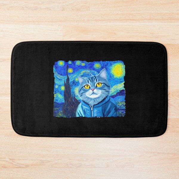 Item preview, Starry Night Cat  Van Gogh Cat designed and sold by TeeARTHY.