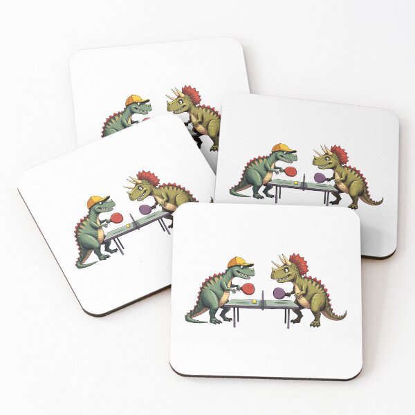 Item preview, Dinosaurs Playing Table Tennis designed and sold by TeeARTHY.