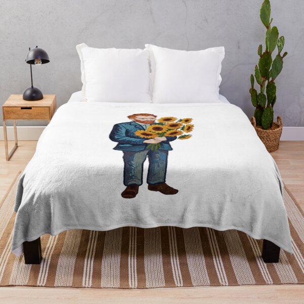 Item preview, Vincent van Gogh Holding Sunflowers designed and sold by TeeARTHY.