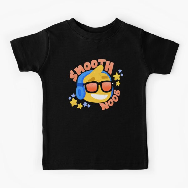Kaboom Roblox Inspired Animated Blocky Character Noob T Shirt Kids T Shirt By Smoothnoob Redbubble - headphone t shirt for free roblox