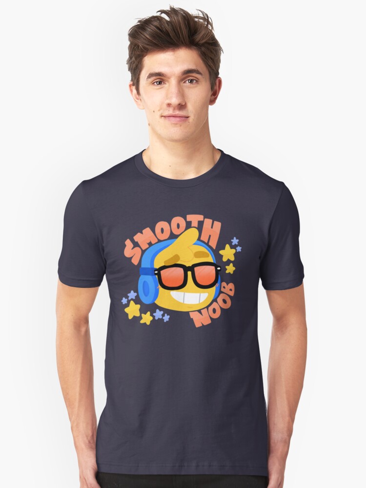 Hand Drawn Smooth Noob Roblox Inspired Character With Headphones T Shirt By Smoothnoob - roblox noob hogar redbubble