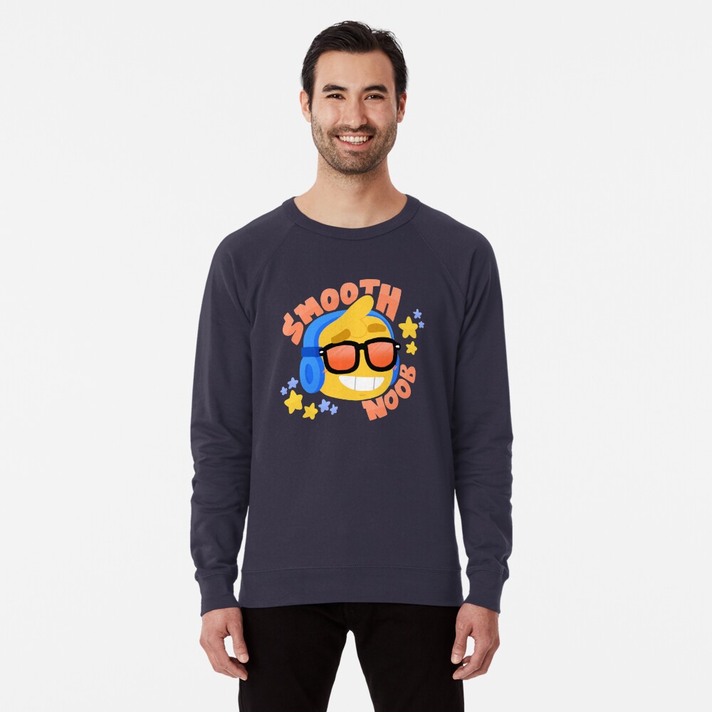 Hand Drawn Smooth Noob Roblox Inspired Character With Headphones Lightweight Sweatshirt By Smoothnoob Redbubble - roblox headphones t shirt