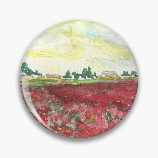 Item preview, Un champ pour toi - Coquelicots en aquarelle designed and sold by lupiabjodot.