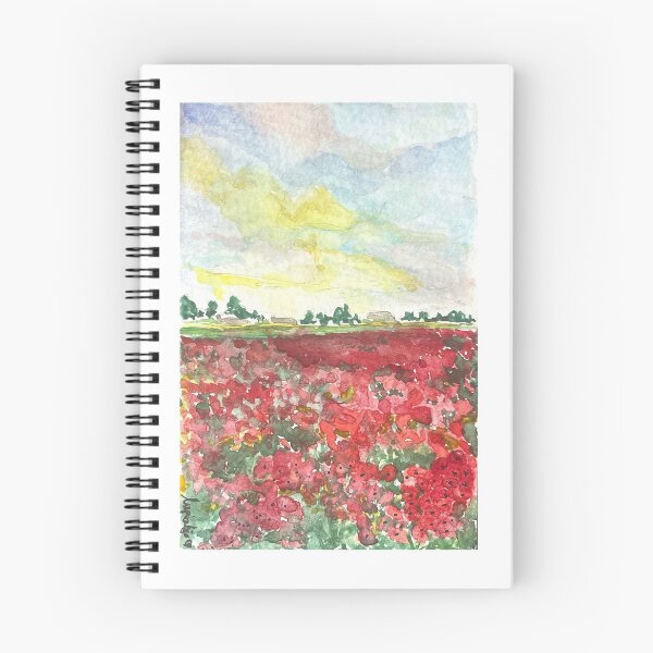 Item preview, Un champ pour toi - Coquelicots en aquarelle designed and sold by lupiabjodot.