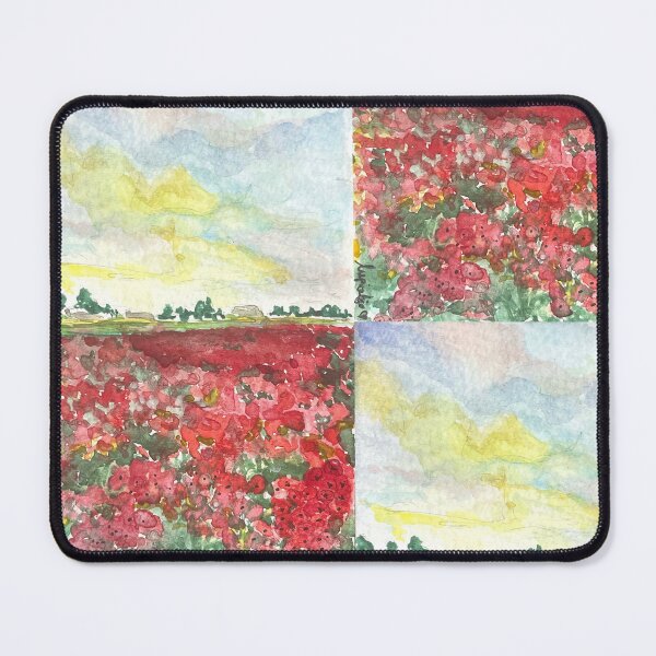 Item preview, Un champ pour toi - Coquelicots en aquarelle designed and sold by lupiabjodot.