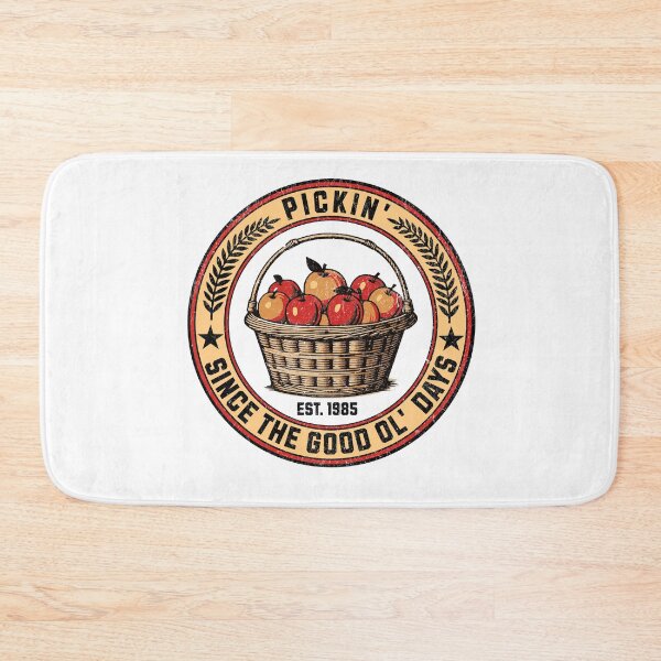 Item preview,  apple picking badge vintage style designed and sold by Graffik-Peeps.
