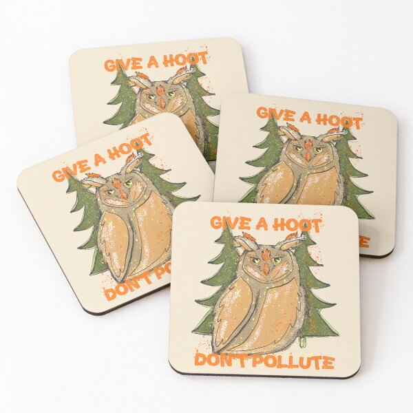 Item preview, give a hoot don’t pollute woodsy owl designed and sold by crestfallenmermaid.