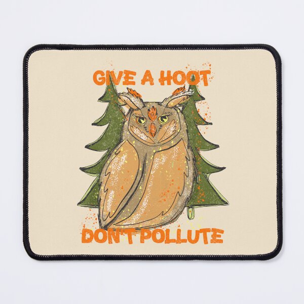 Item preview, give a hoot don’t pollute woodsy owl designed and sold by crestfallenmermaid.
