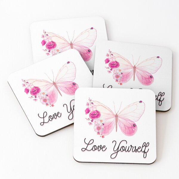 Item preview, Love Yourself Butterfly Floral Art designed and sold by Arte Zen.