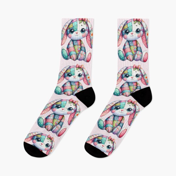 Item preview, Colorful Bunny - Patchwork Animal designed and sold by PawPrintStyles.