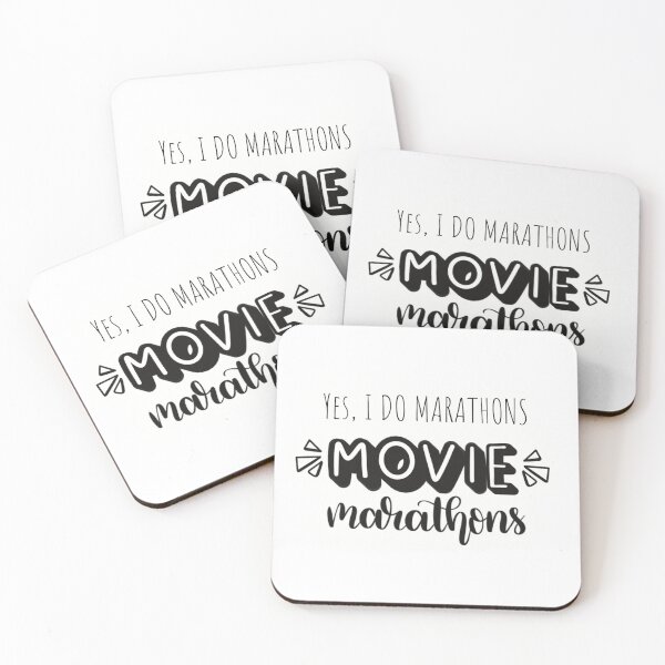 Item preview, Yes I Do Marathons Movie Marathons digital design designed and sold by Art By Kav.