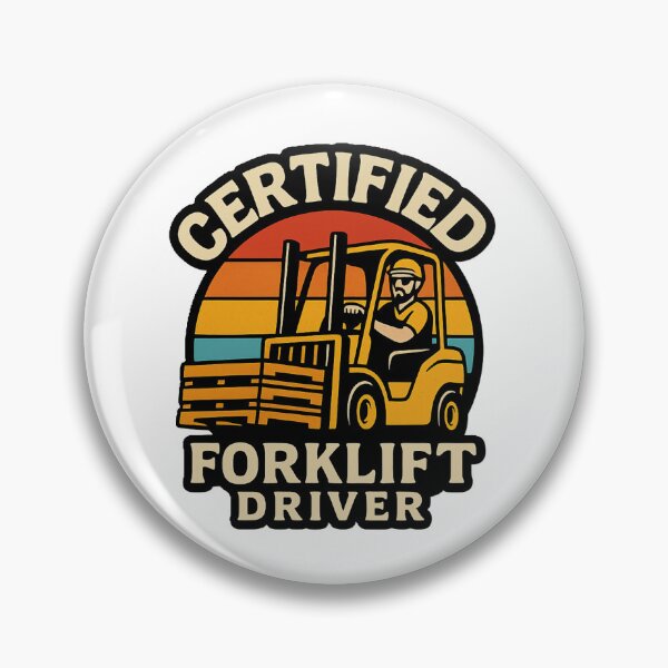 Item preview, Certified Forklift Operator – Professional Warehouse License Design designed and sold by RetroNibylander.