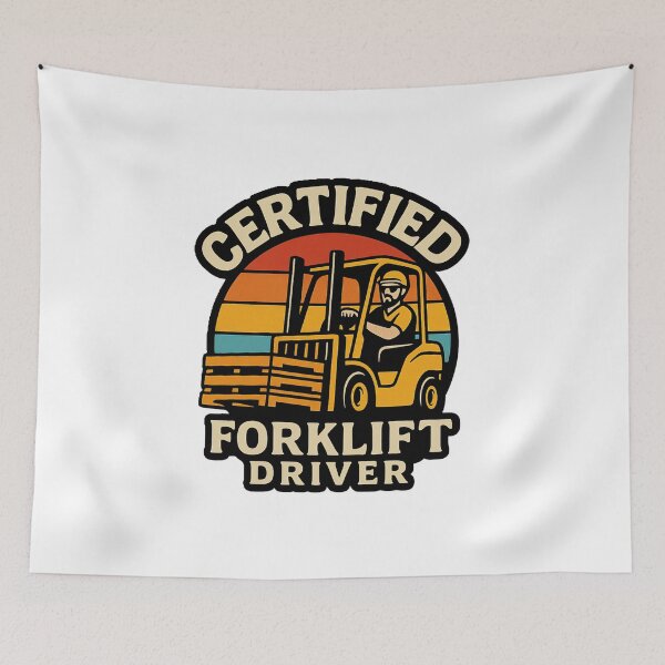 Item preview, Certified Forklift Operator – Professional Warehouse License Design designed and sold by RetroNibylander.