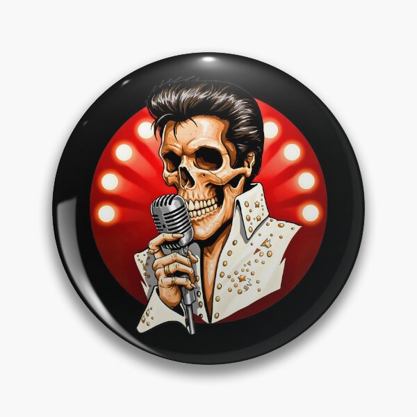 Item preview, Comeback Skull – Elvis Presley Skull Special Style 1968 designed and sold by TheSkullRoom.
