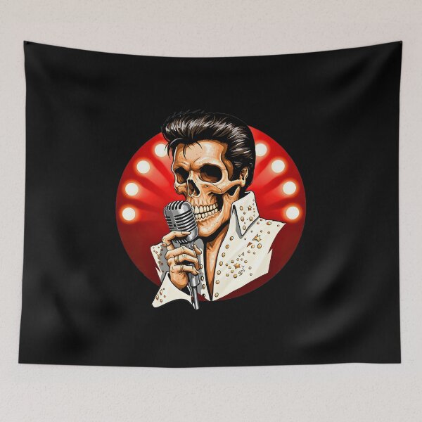 Item preview, Comeback Skull – Elvis Presley Skull Special Style 1968 designed and sold by TheSkullRoom.