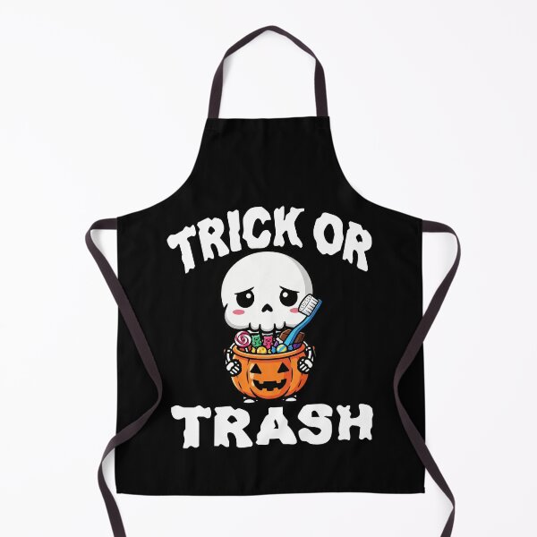 Item preview, TRICK OR TRASH - SKELETON HALLOWEEN designed and sold by KEF Custom.