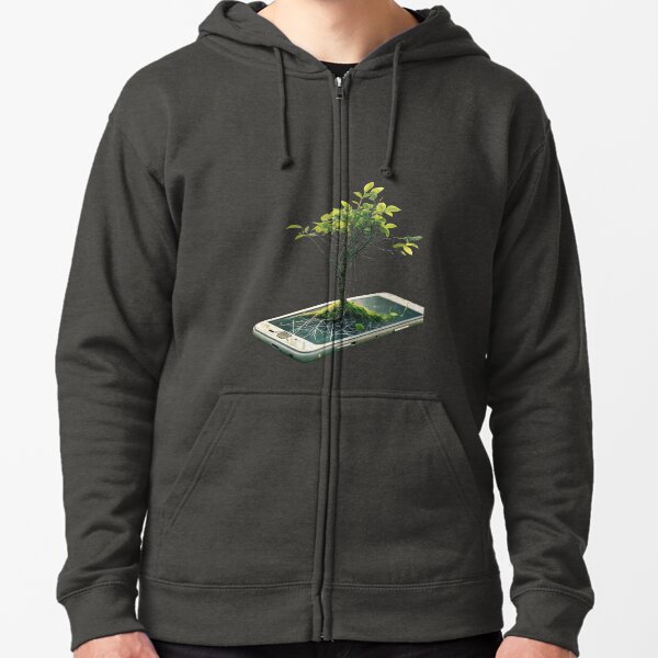 Item preview, "Nature vs. Technology" Surreal Graphic Tee designed and sold by Hasanify.