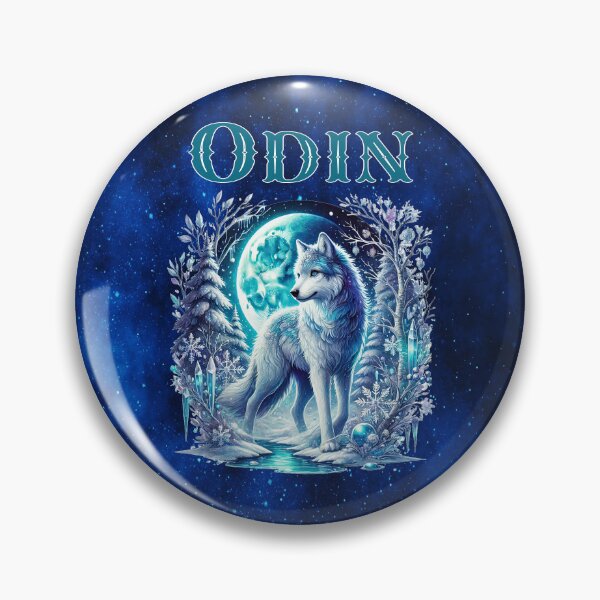 Item preview, Odin Wolf: Watcher of the Moonlit Stream designed and sold by MysticOzzy.