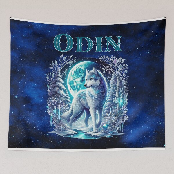 Item preview, Odin Wolf: Watcher of the Moonlit Stream designed and sold by MysticOzzy.