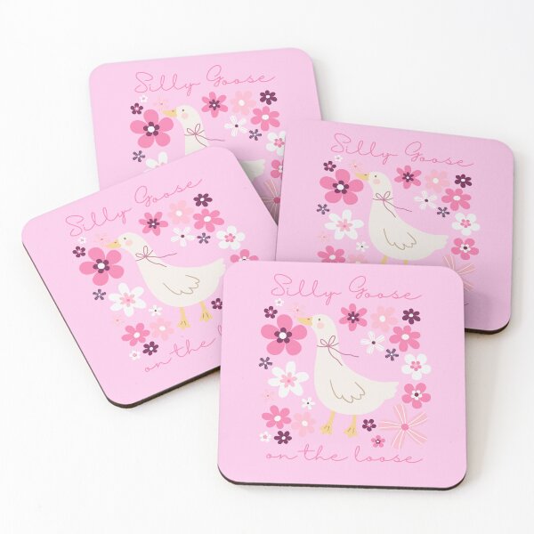 Item preview, Silly Goose Florals (Pink) designed and sold by LateNightPunk.