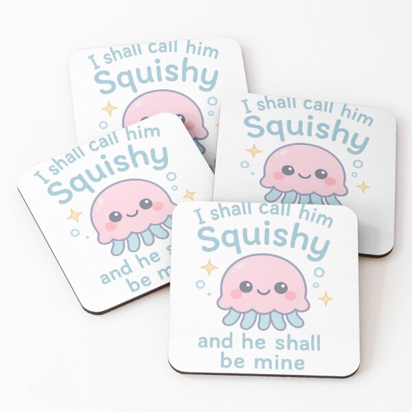 Item preview, I Shall Call Him Squishy – Cute Kawaii Jellyfish Quote designed and sold by Zippitydodads.