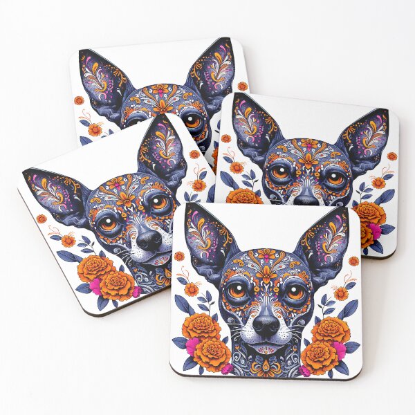 Item preview, Vibrant Xoloitzcuintle Art – Mexican Day of the Dead Dog Illustration designed and sold by  Ojo de Lilith.