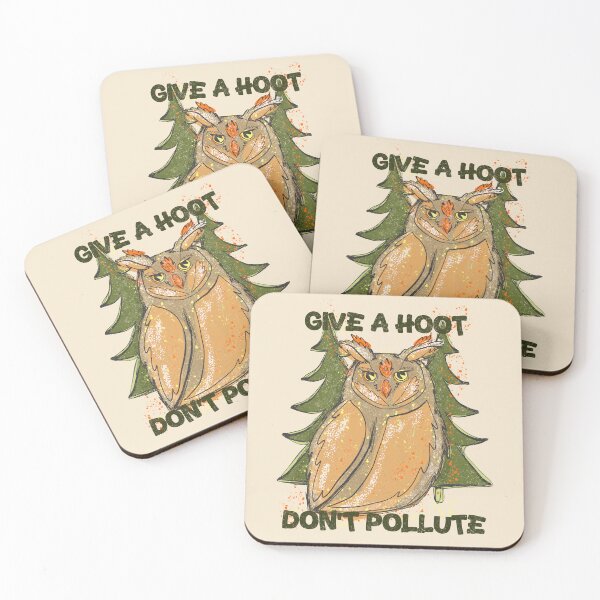 Item preview, give a hoot don’t pollute woodsy owl 2 designed and sold by crestfallenmermaid.