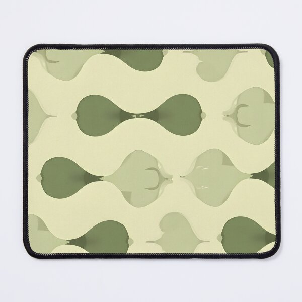 Item preview, Vintage Geometric Pattern | Abstract Green Beige Art | Mid-Century Modern Design designed and sold by AV.