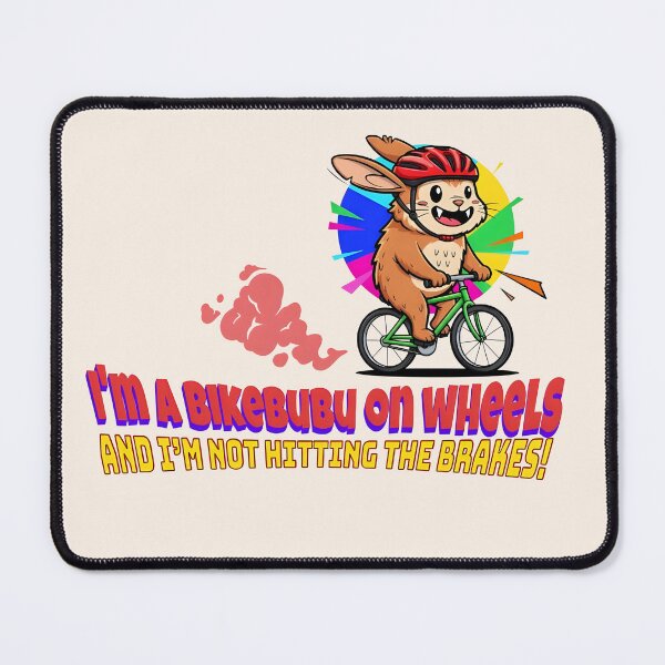 Item preview, I'm a Bikebubu on Wheels! Fun Cartoon Cyclist designed and sold by All-Shopping.